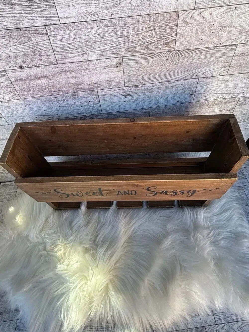 Wine Rack Sweet & Sassy Wine Gift Easy To Hang On Wall Wood Sturdy Built